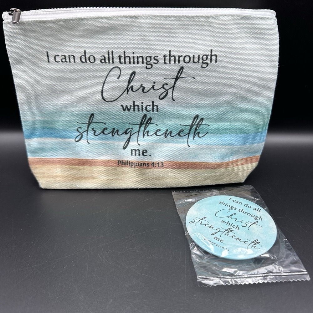 I Can Do All Things Make Up Bag